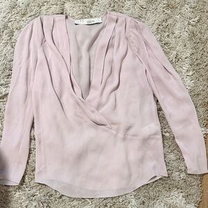 IRO Lavender Draped Blouse